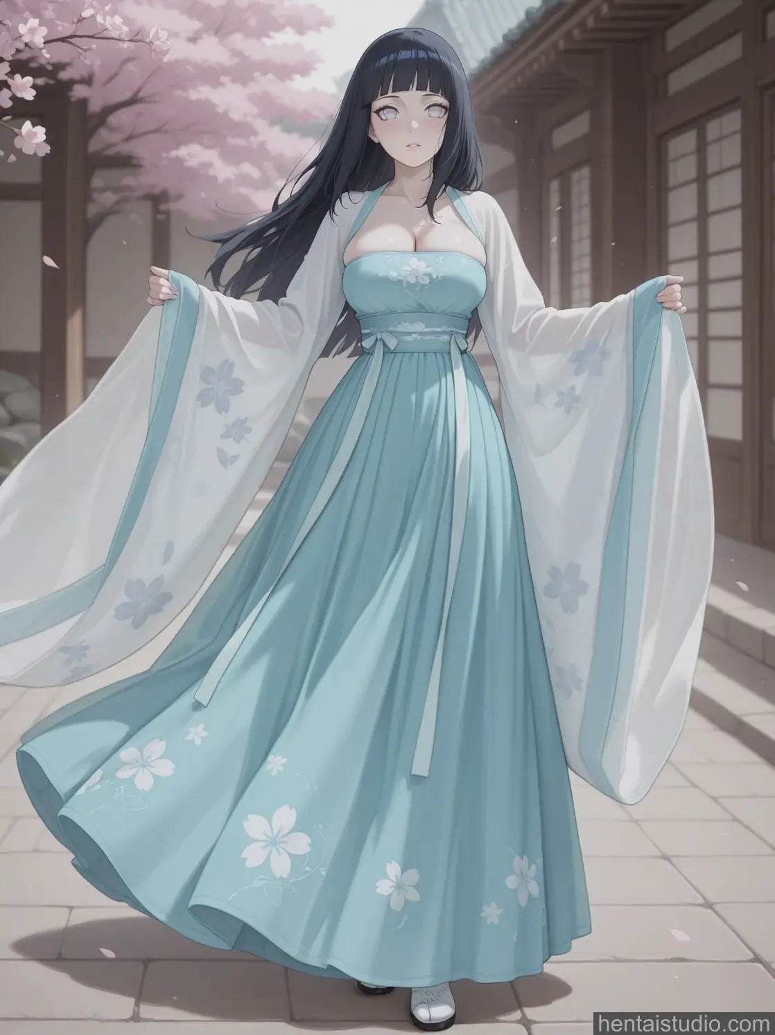 Hanfu Hinata from Naruto hentai art 8 of 179