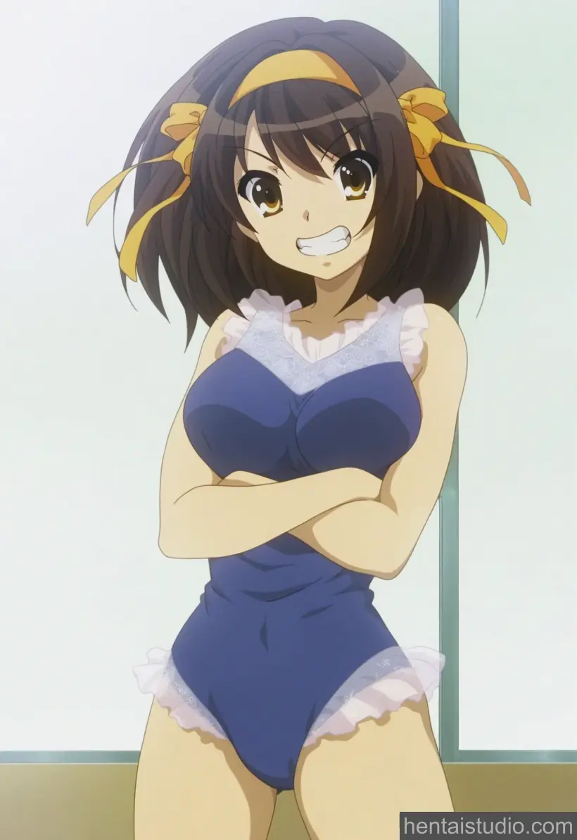 Haruhi Suzumiya from The Melancholy Of Haruhi Suzumiya hentai art 1 of 21