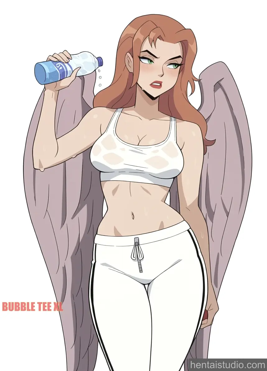 Hawkgirl from Justice League Unlimited hentai art 1 of 38