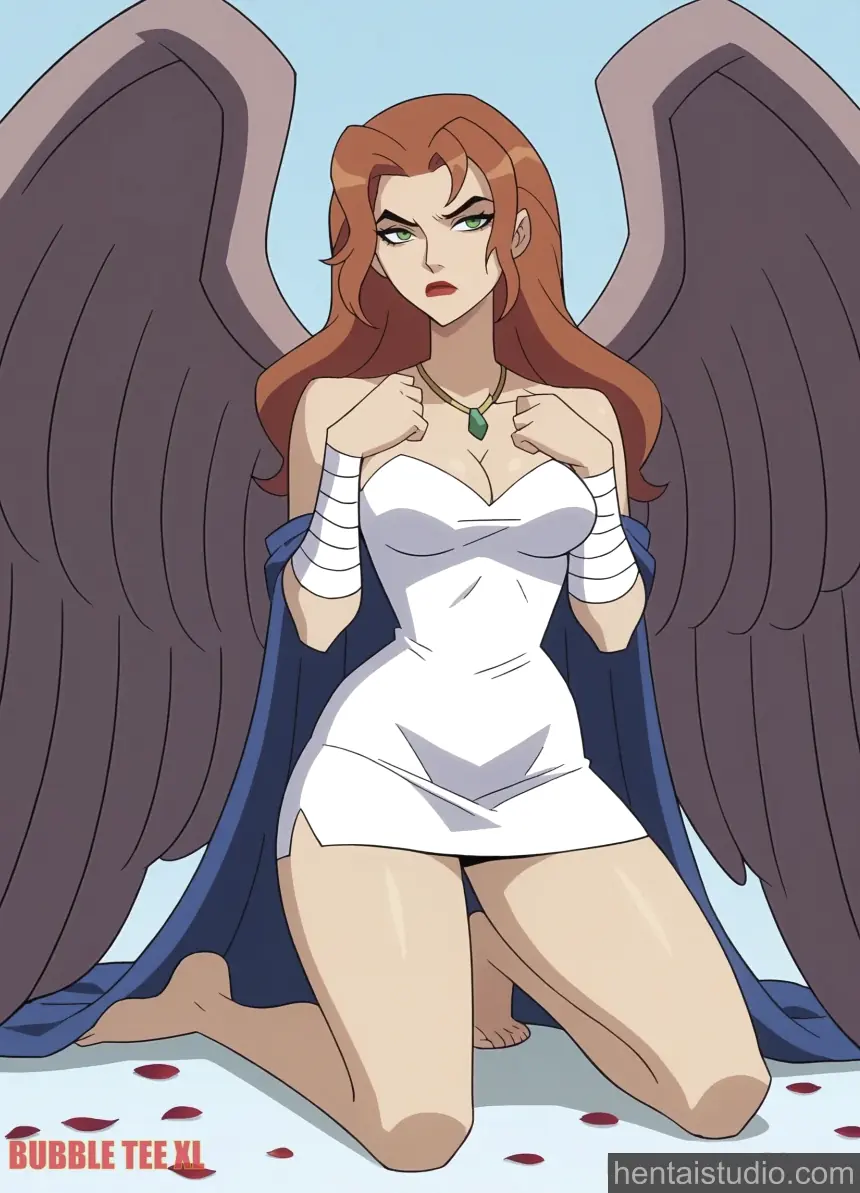 Hawkgirl from Justice League Unlimited hentai art 15 of 38
