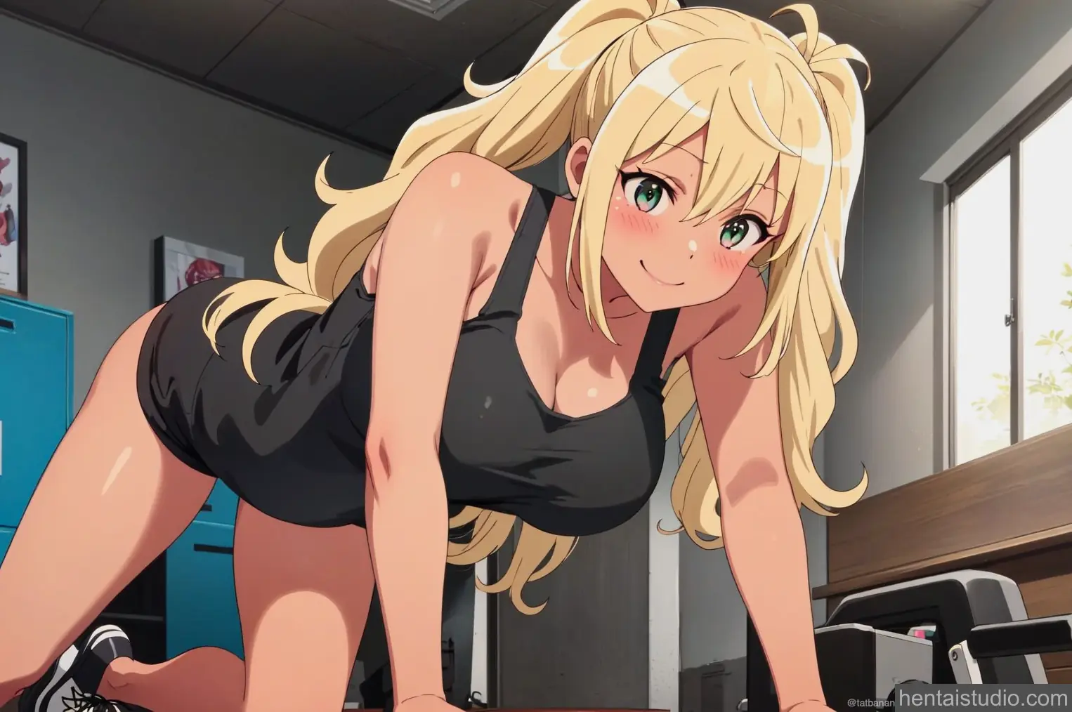 Hibiki Sakura from How Heavy Are The Dumbbelss You Lift hentai art 6 of 101