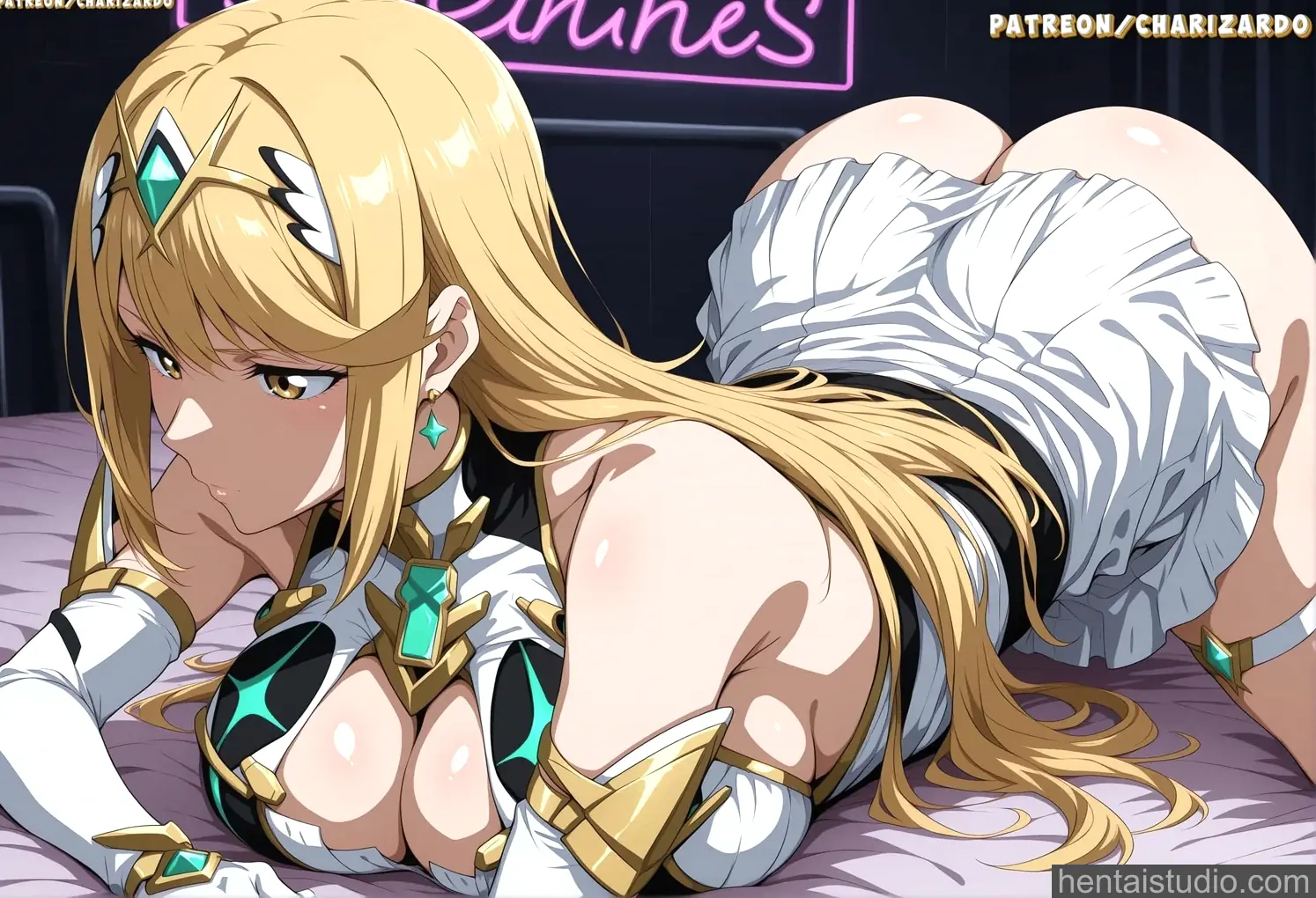 Hikari from Xenoblade 2 hentai art 49 of 76