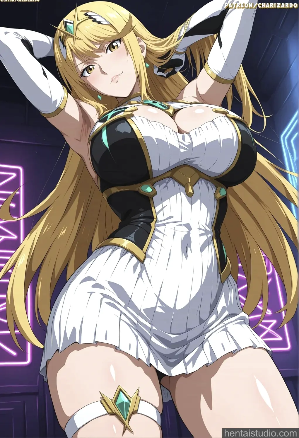 Hikari from Xenoblade 2 hentai art 53 of 76