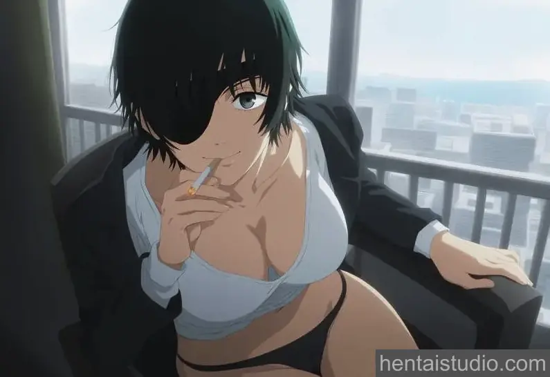Himeno from Chainsaw Man hentai art 1 of 10