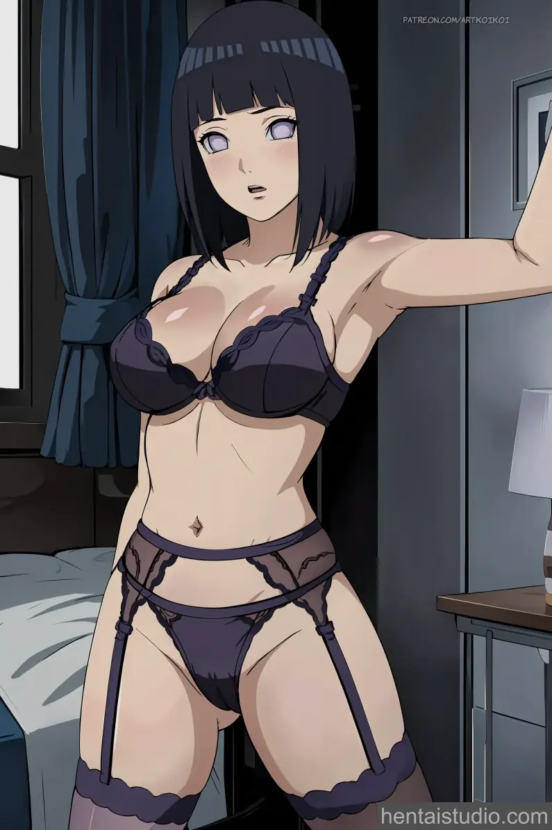 Hinata from Naruto hentai art 1 of 19