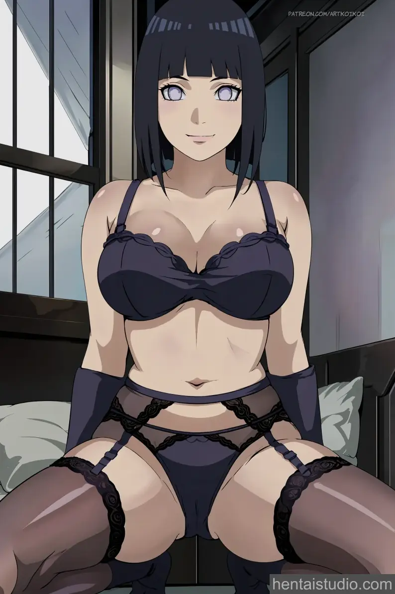 Hinata from Naruto hentai art 14 of 19