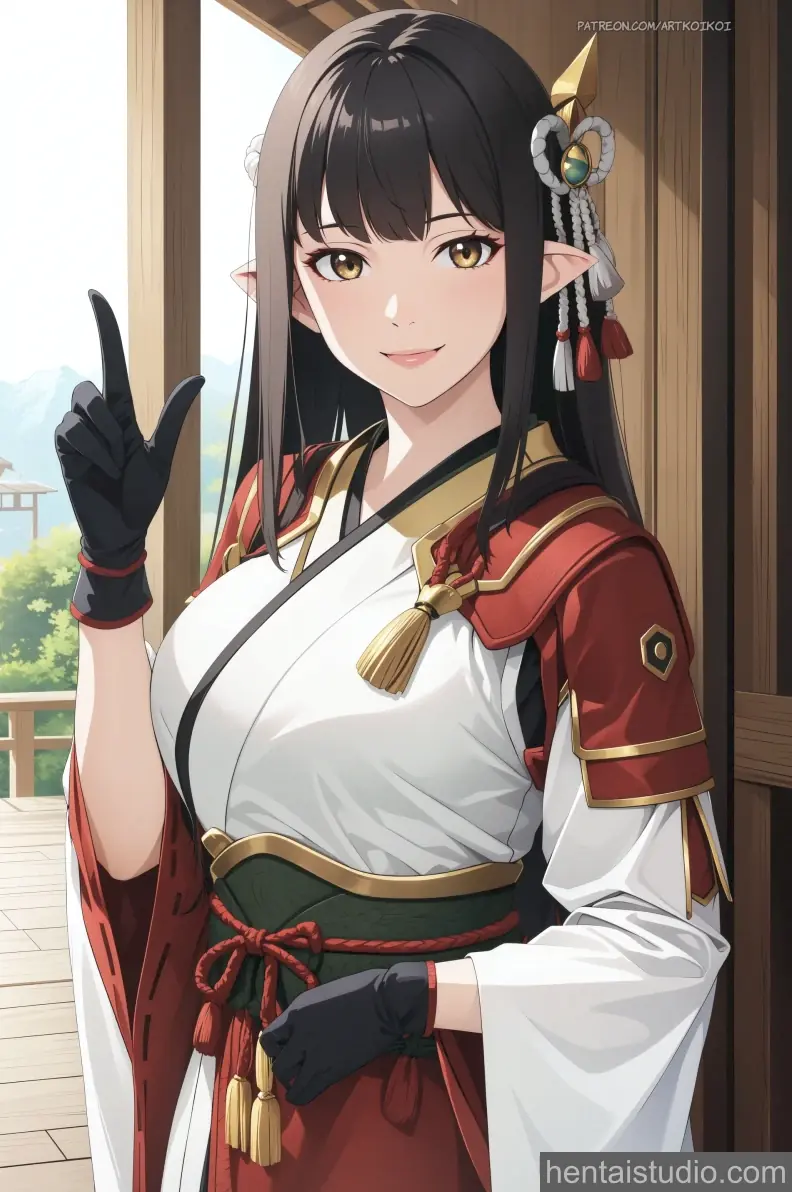 Hinoa from Monster Hunter hentai art 1 of 16