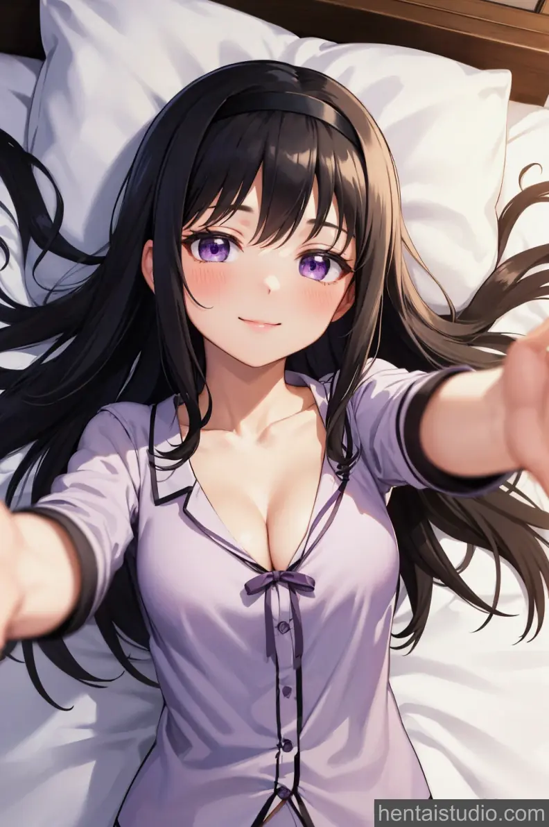 Homura Akemi from Puella Magi Madoka Magica hentai art 5 of 21