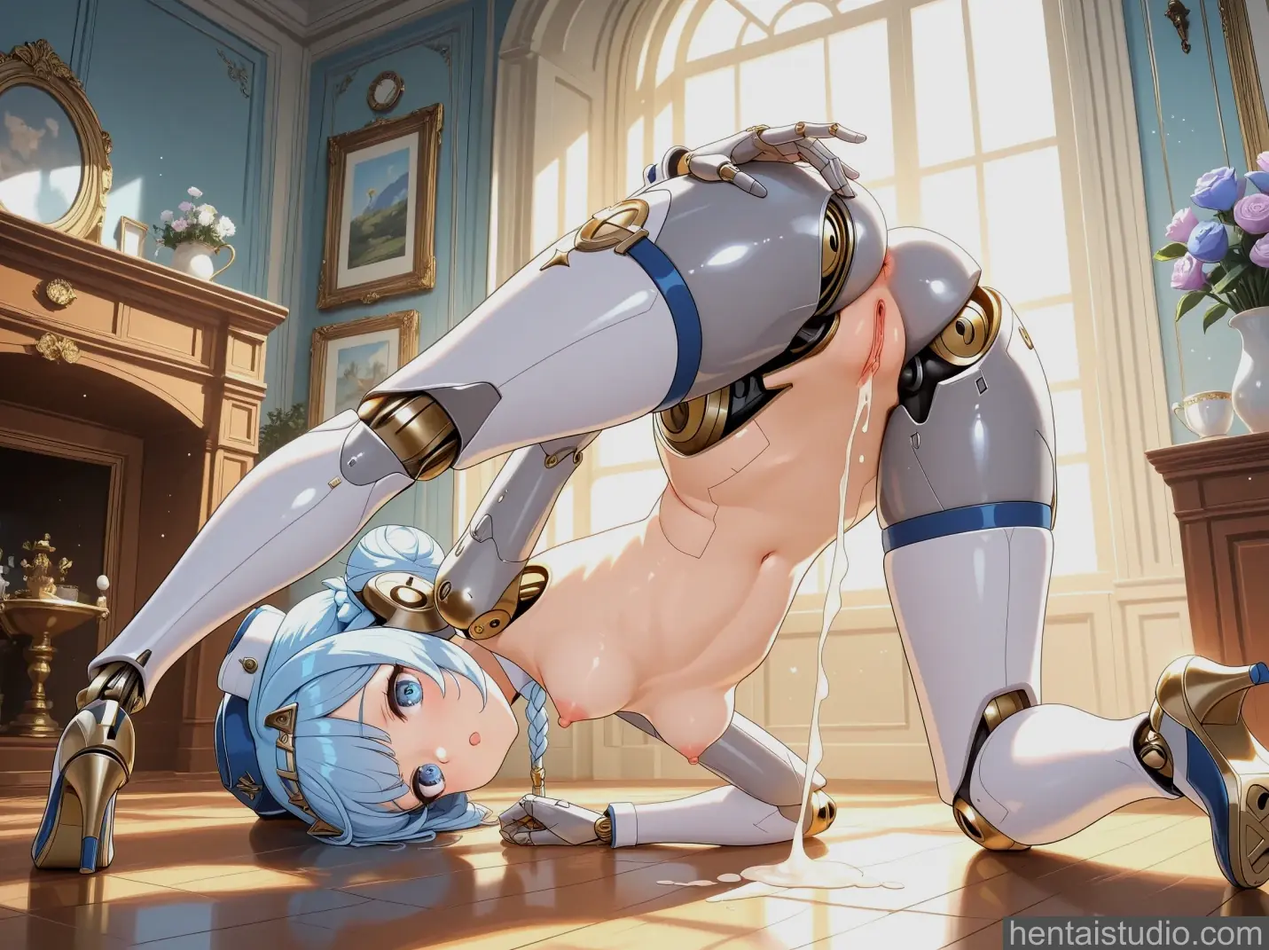 Ineffa from Genshin Impact hentai art 64 of 105