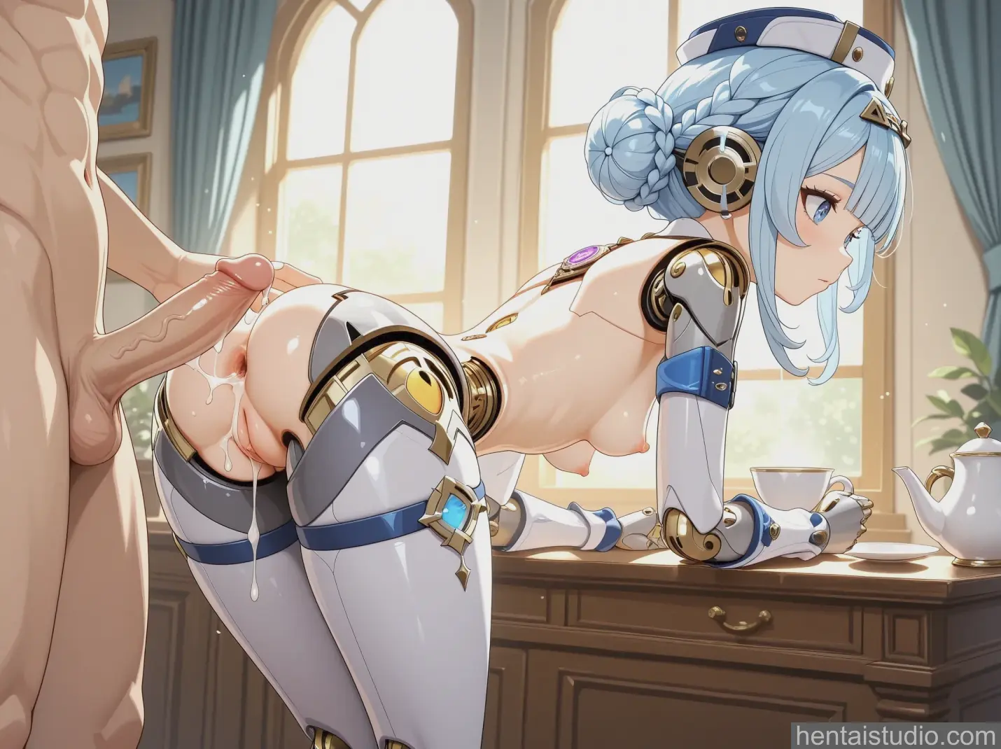Ineffa from Genshin Impact hentai art 88 of 105