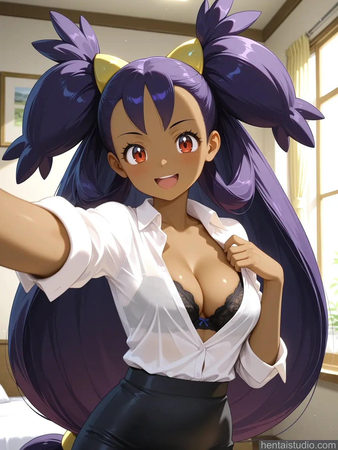 Iris Lillie from Pokemon hentai art 6 of 50