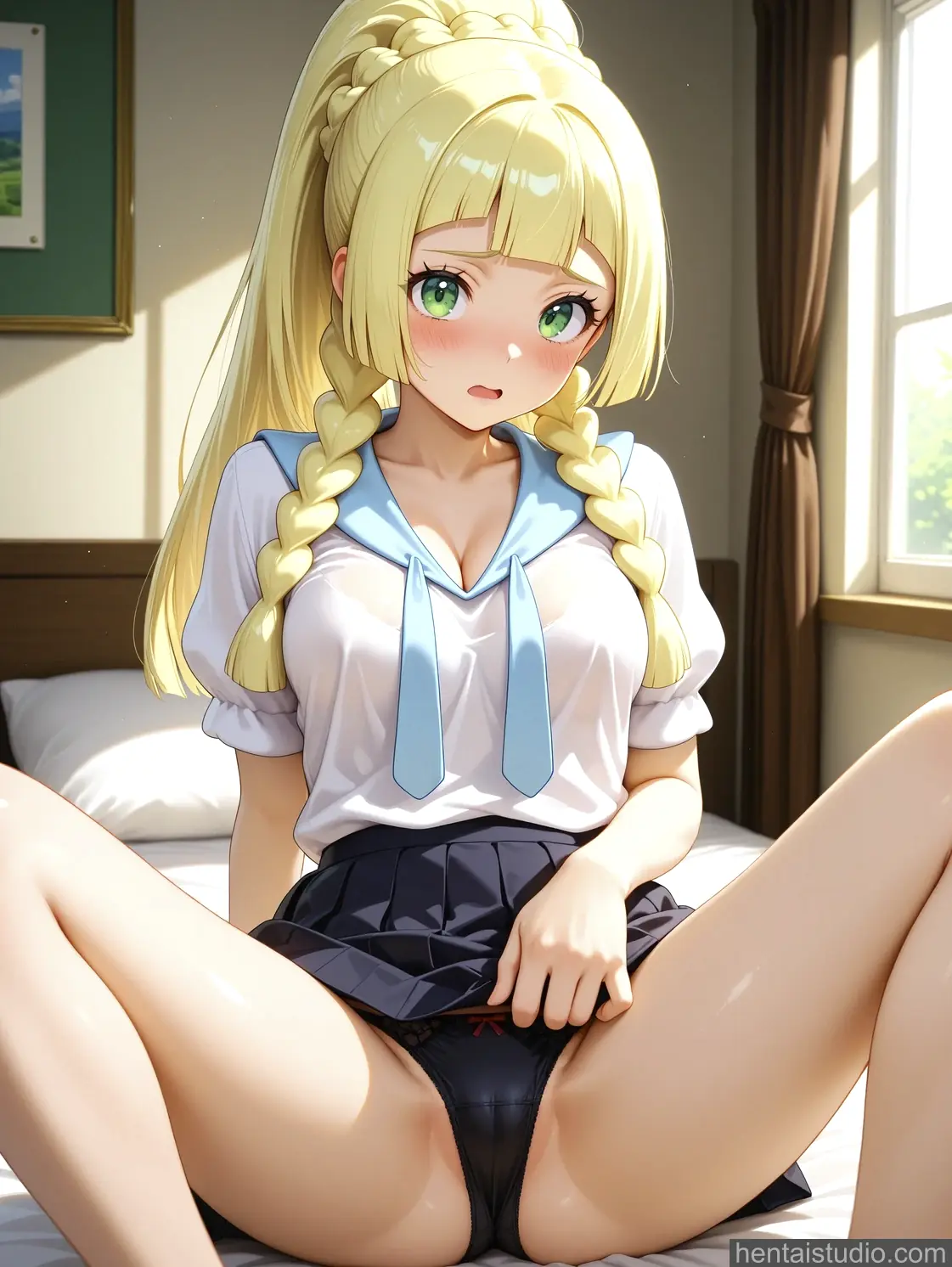 Iris Lillie from Pokemon hentai art 7 of 50