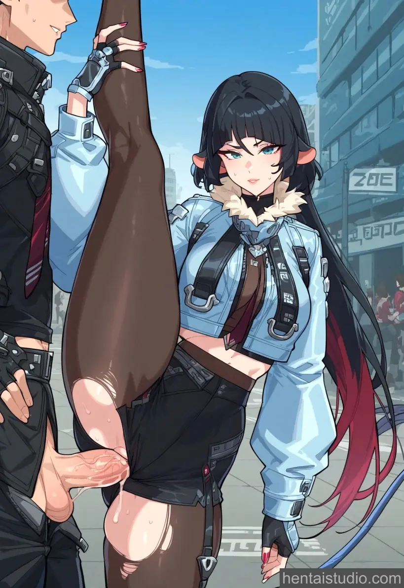 Jane Doe from Zenless Zone Zero hentai art 11 of 60
