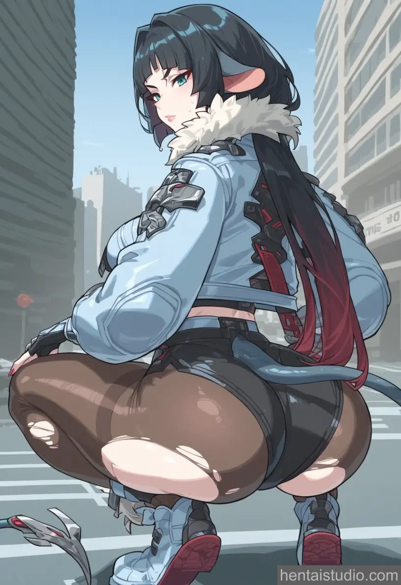 Jane Doe from Zenless Zone Zero hentai art 15 of 60