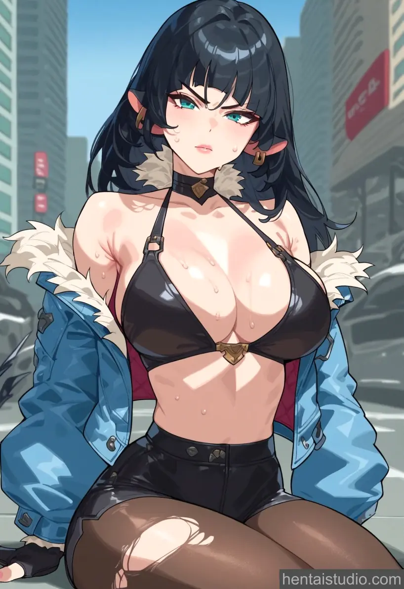 Jane Doe from Zenless Zone Zero hentai art 22 of 60