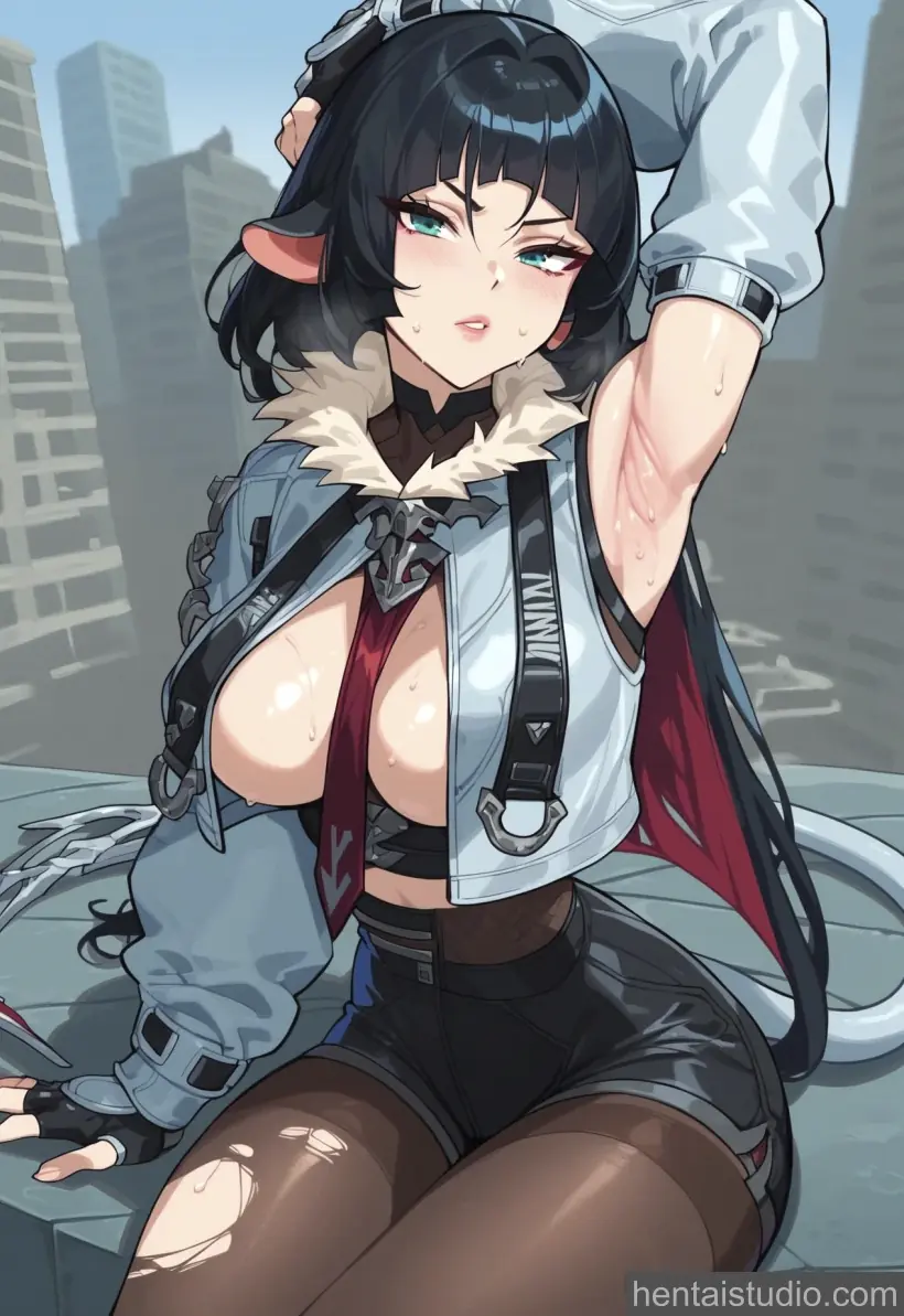 Jane Doe from Zenless Zone Zero hentai art 37 of 60
