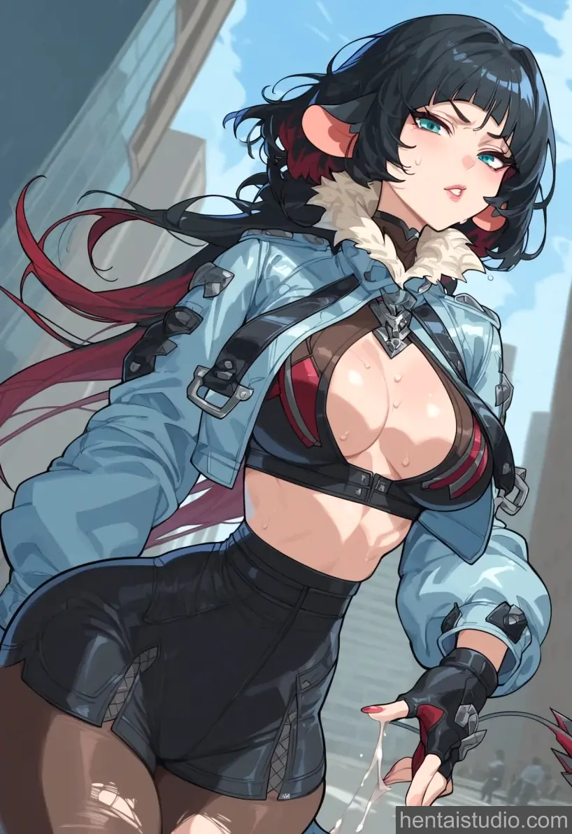 Jane Doe from Zenless Zone Zero hentai art 43 of 60