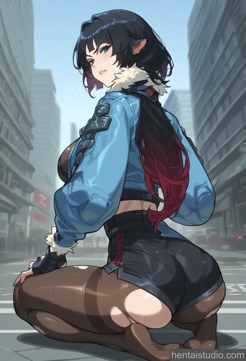 Jane Doe from Zenless Zone Zero hentai art 55 of 60