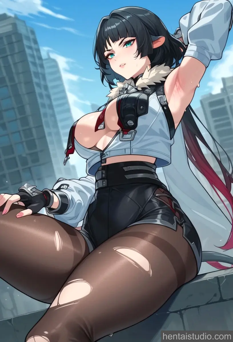 Jane Doe from Zenless Zone Zero hentai art 7 of 60