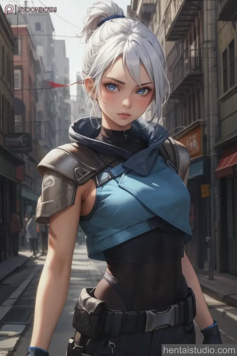 Jett from Valorant hentai art 24 of 31