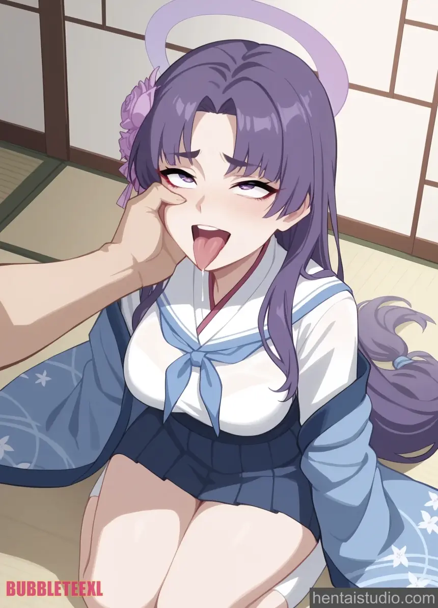 Kadenokouji Yukari from Blue Archive hentai art 10 of 51