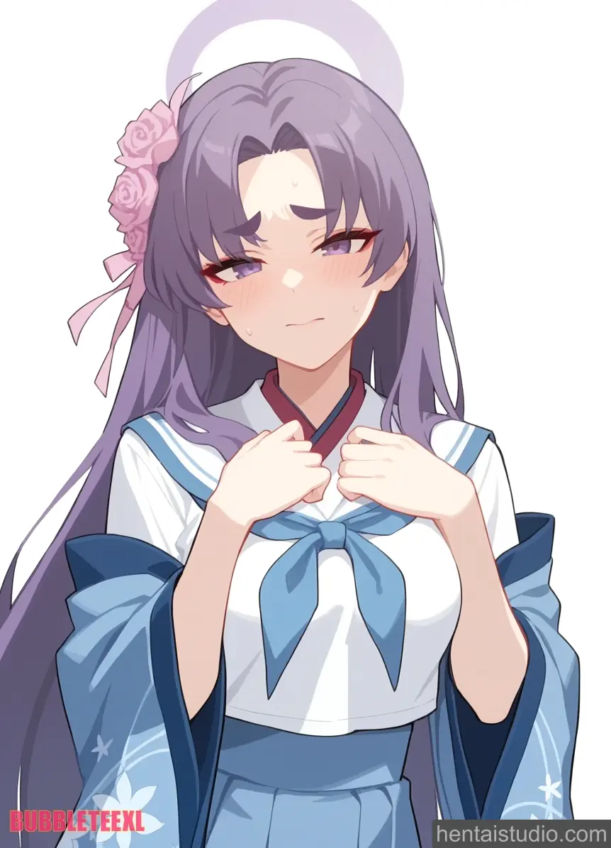Kadenokouji Yukari from Blue Archive hentai art 3 of 51