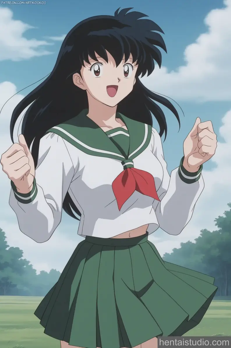 Kagome Higurashi from Inuyasha hentai art 1 of 45