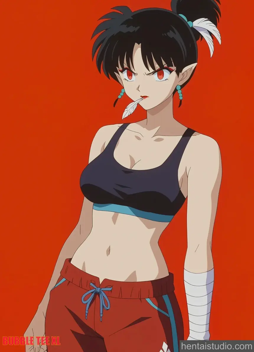 Kagura from Inuyasha hentai art 10 of 33