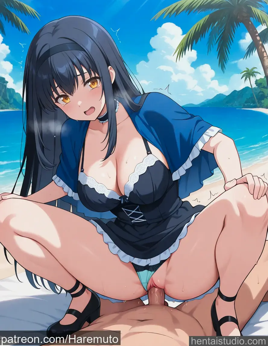 Kamome Kushima from Summer Pockets hentai art 11 of 15
