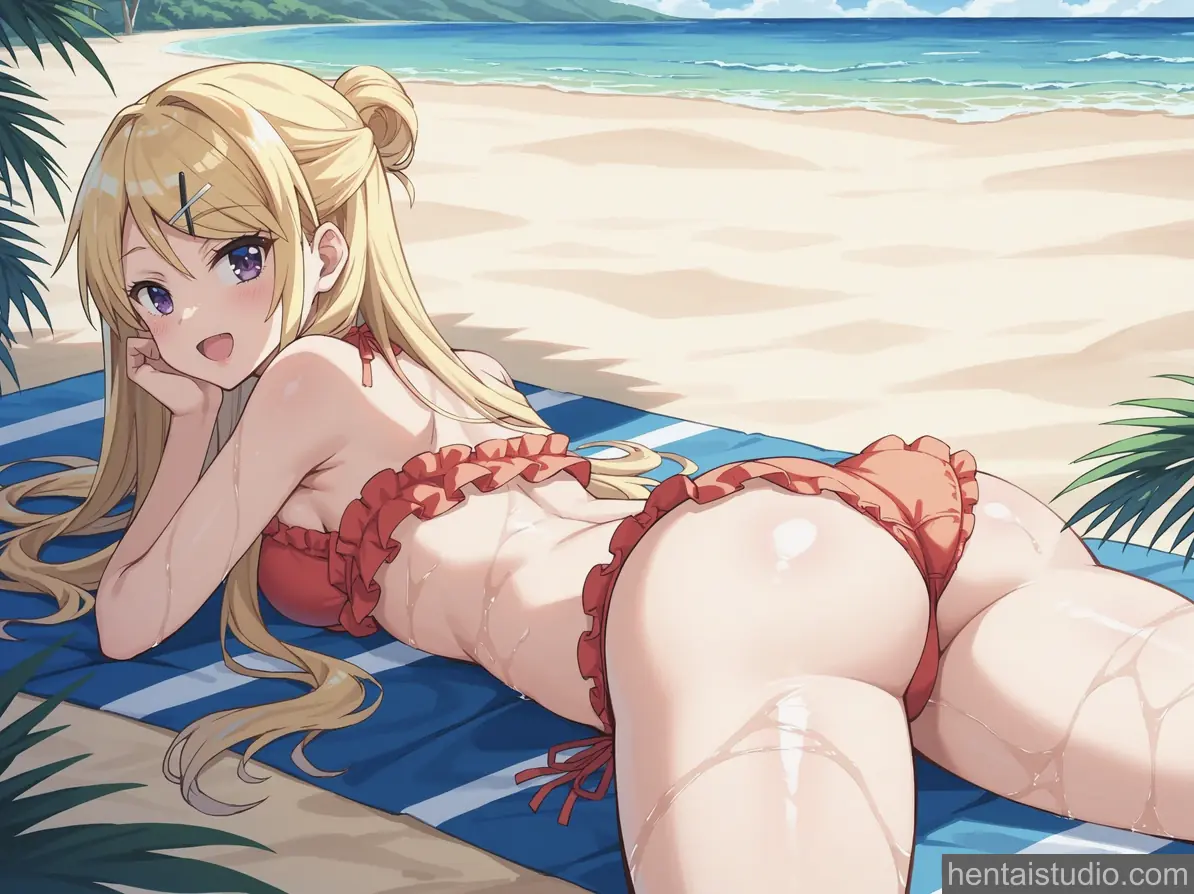 Karen Kujou from Kinmoza hentai art 6 of 9