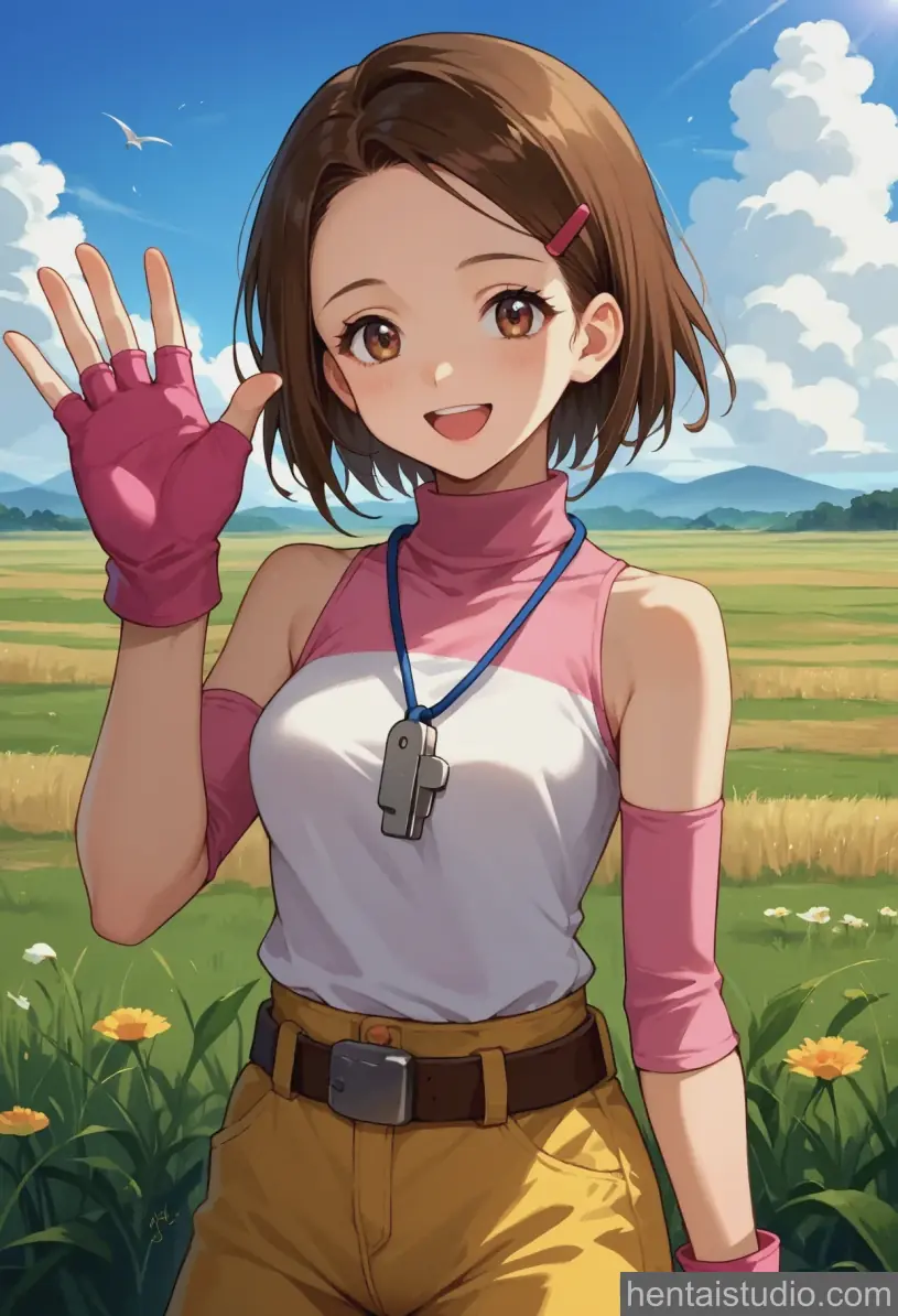 Kari Kamiya from Digimon hentai art 2 of 21