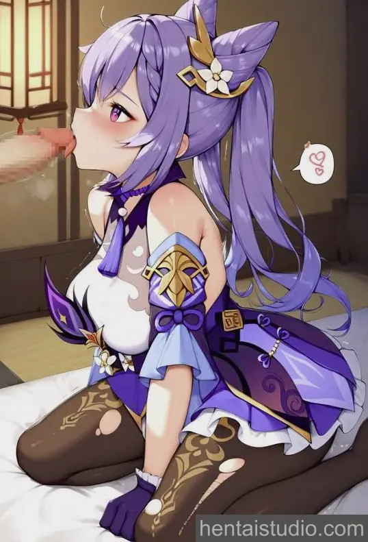 Keqing from Genshin Impact hentai art 1 of 12