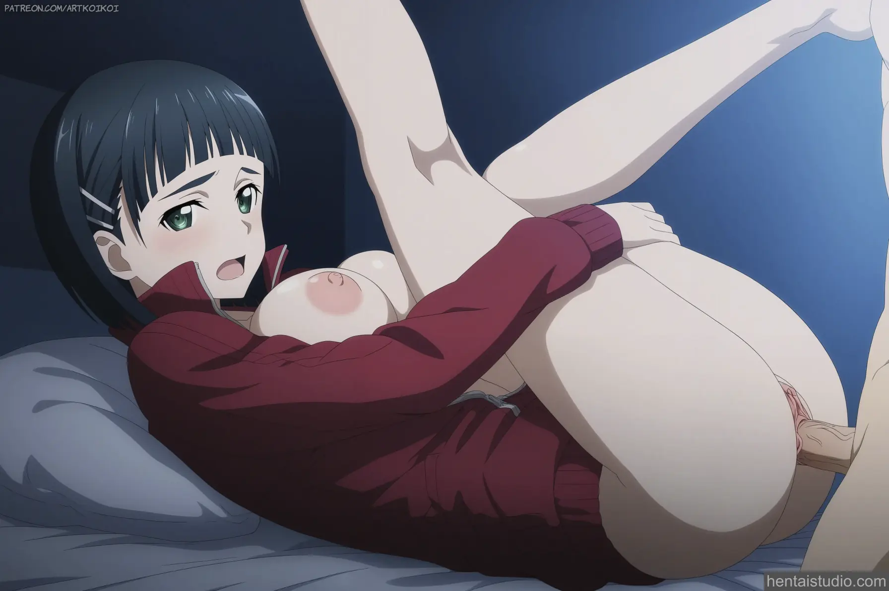 Kirigaya Suguha from Sword Art Online hentai art 10 of 15