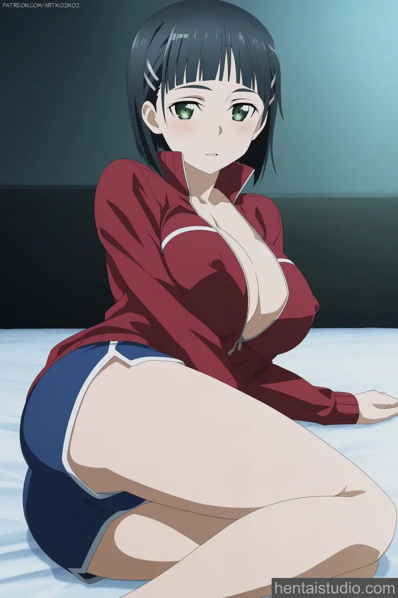 Kirigaya Suguha from Sword Art Online hentai art 14 of 15