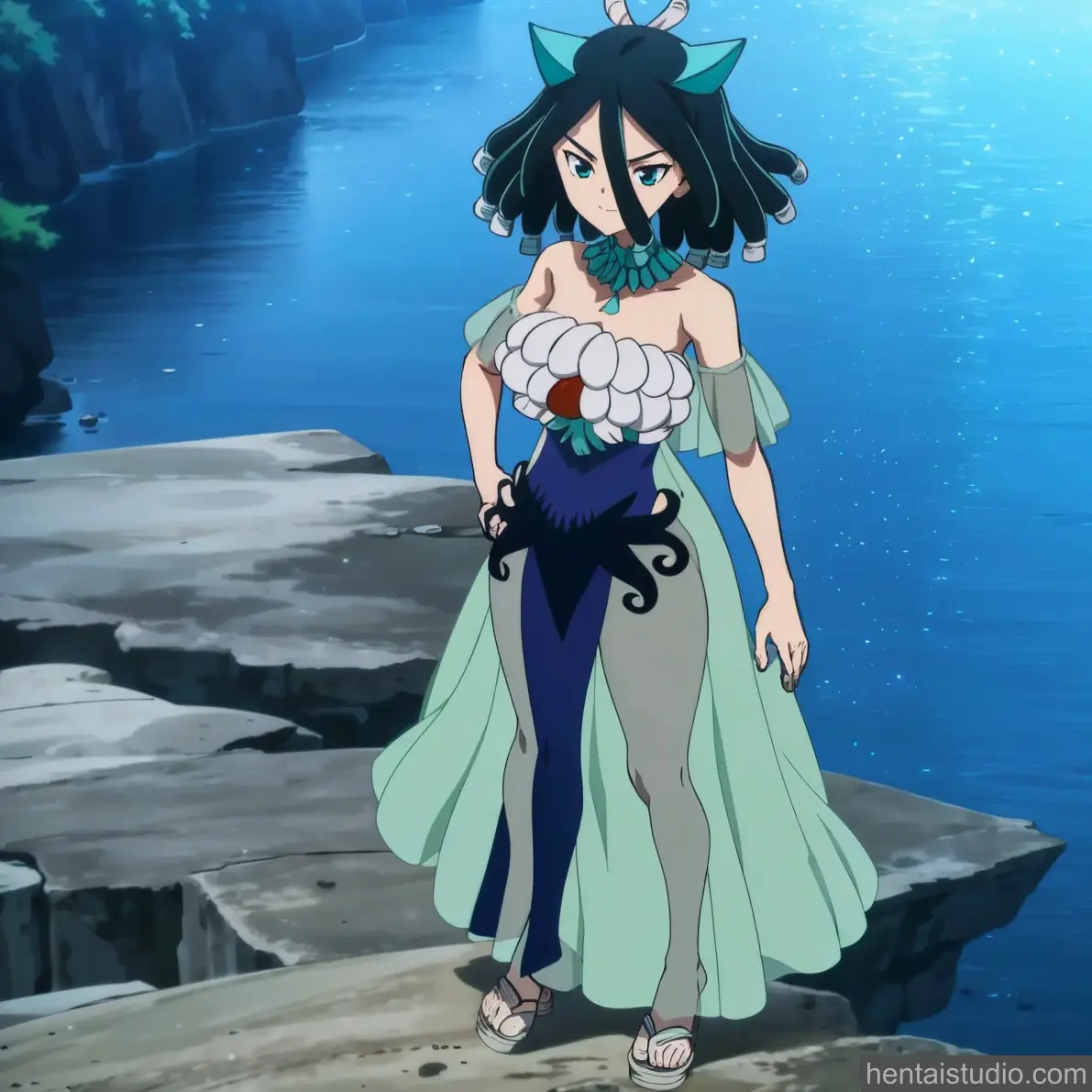 Kirisame from Dr Stone hentai art 24 of 37