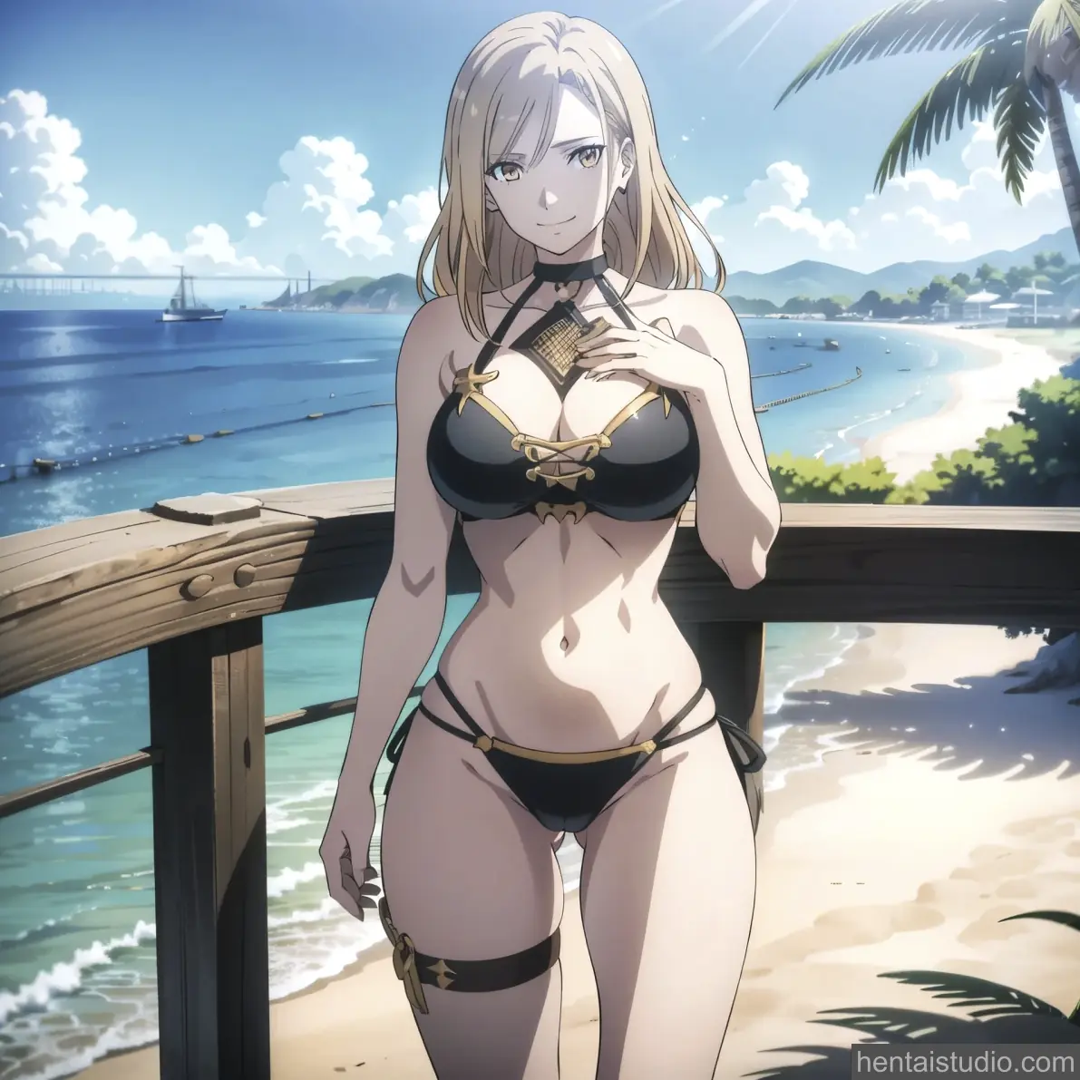 Kisara | Tales Of Arise – hentai anime character, Kisara, Tales Of Arise, Blonde, Lingerie, Game, Big Ass
