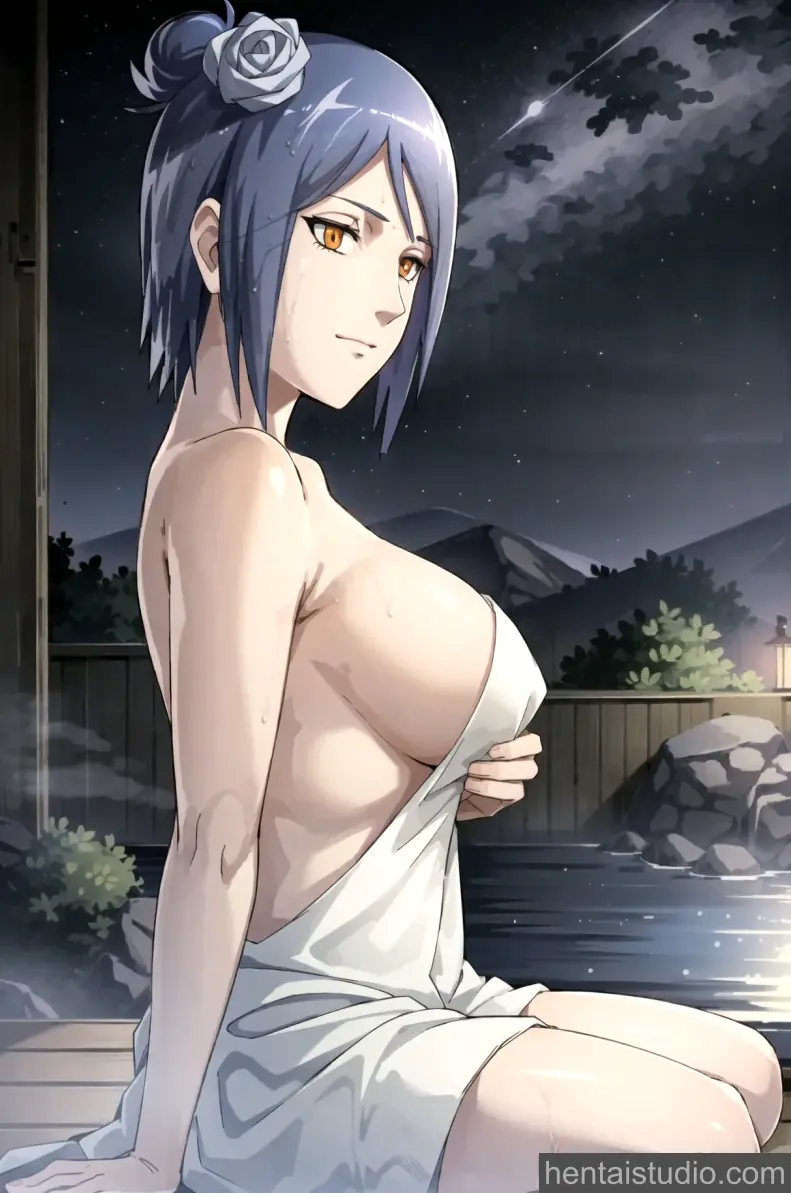 Konan from Naruto hentai art 5 of 13