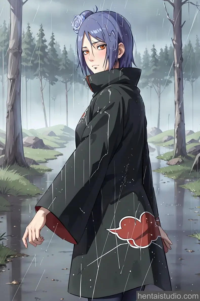 Konan from Naruto hentai art 1 of 30