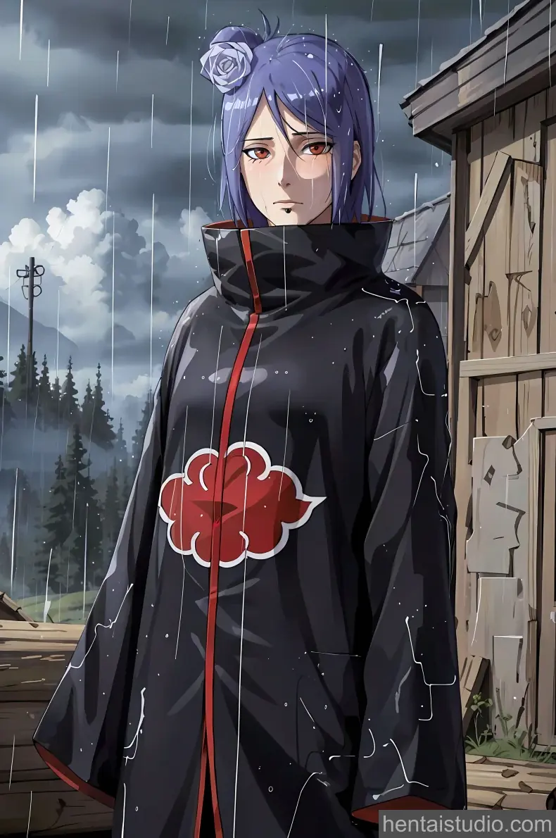 Konan from Naruto hentai art 2 of 30