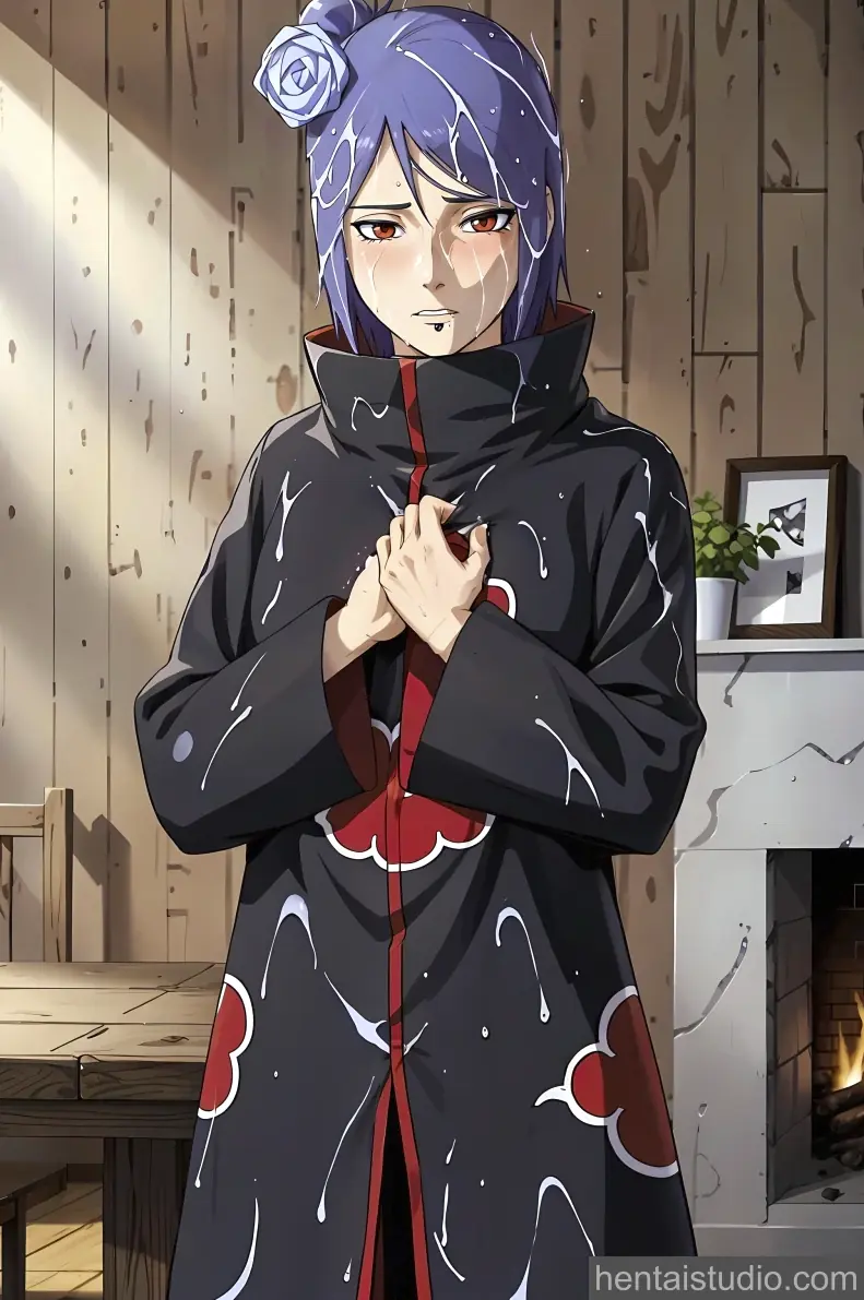 Konan from Naruto hentai art 3 of 30