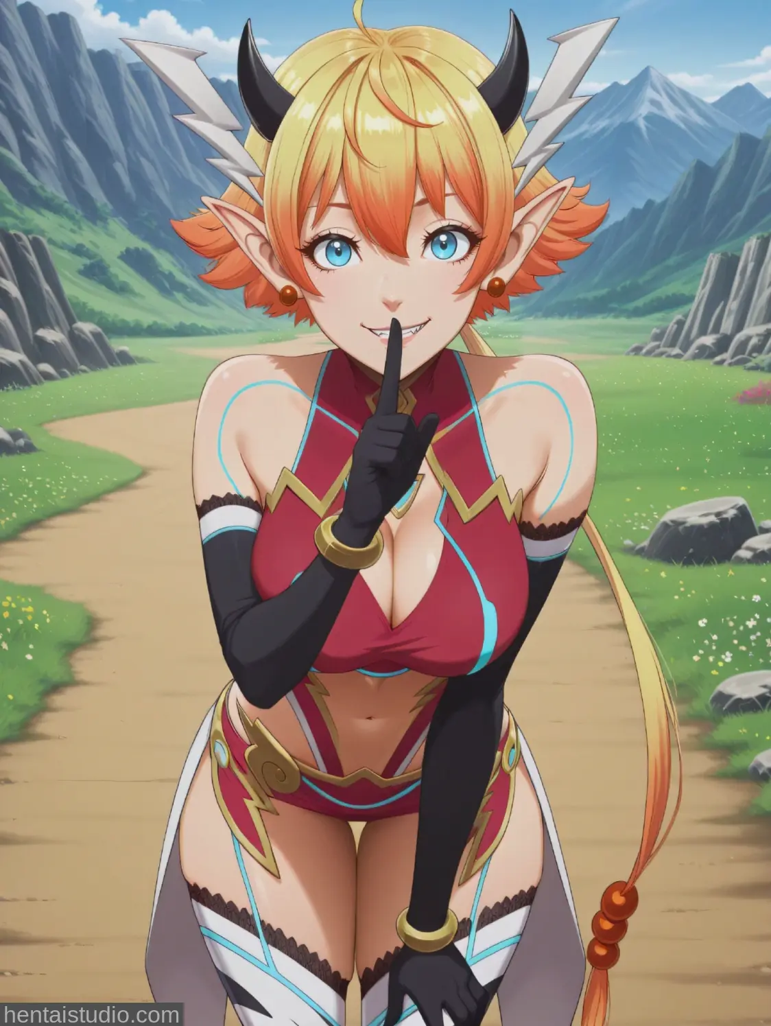 Kora from Xenoblade 2 hentai art 33 of 37