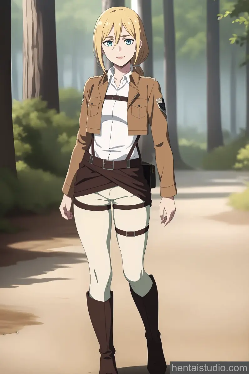 Krista Lenz from Attack On Titan hentai art 30 of 34