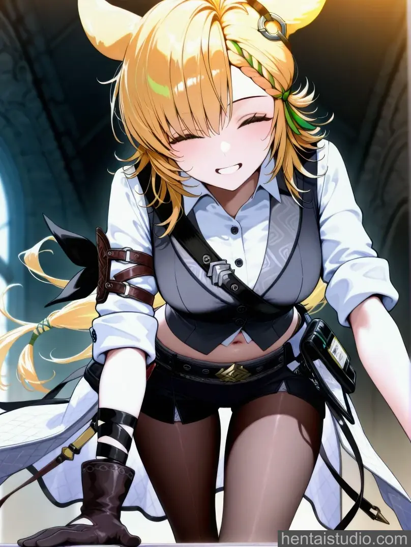 Kroos from Arknights hentai art 11 of 81