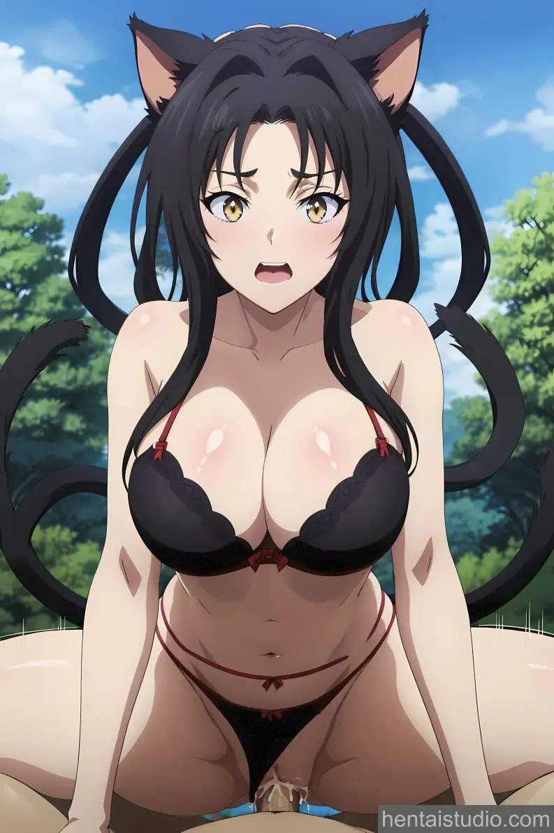 Kuroka from High School Dxd hentai art 12 of 43