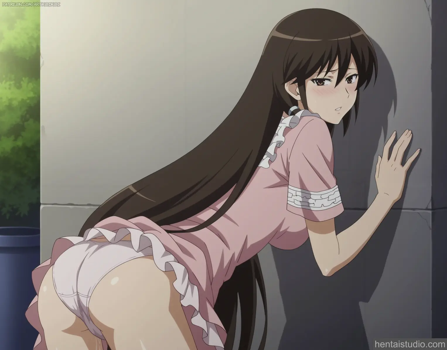 Kurunoki Kasuga | The World God Only Knows – hentai anime character, Kurunoki Kasuga, The World God Only Knows, Kami Nomi Zo Shiru Sekai, Brunette, Long Hair, Cumshot, Facial, Big Ass