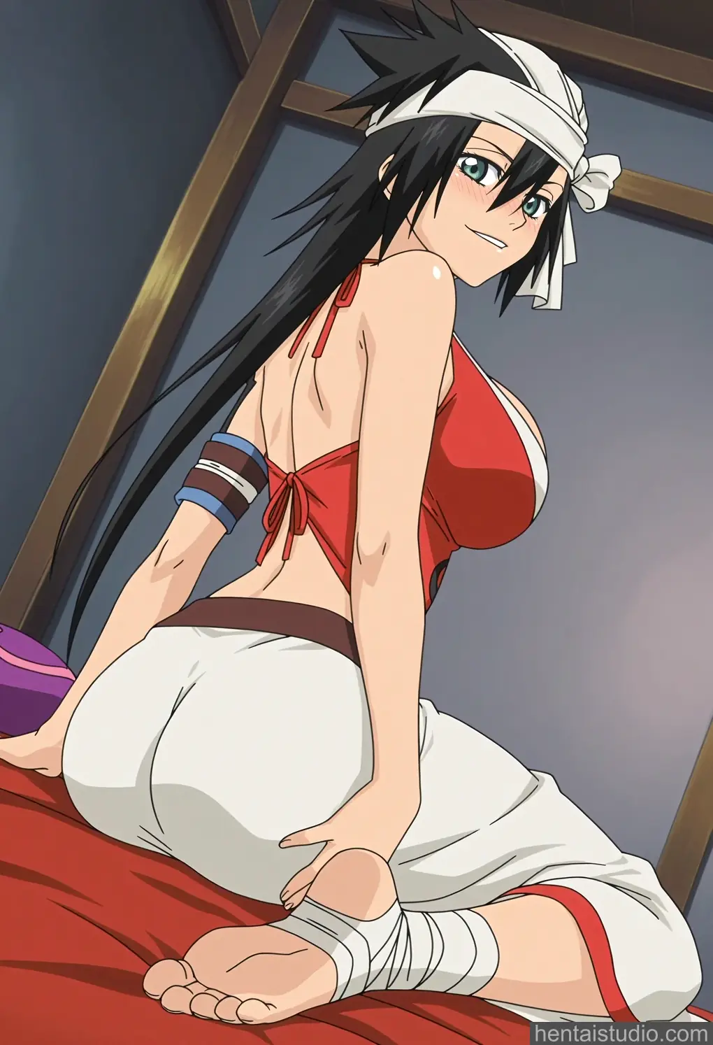 Kuukaku Shiba from Bleach hentai art 15 of 131