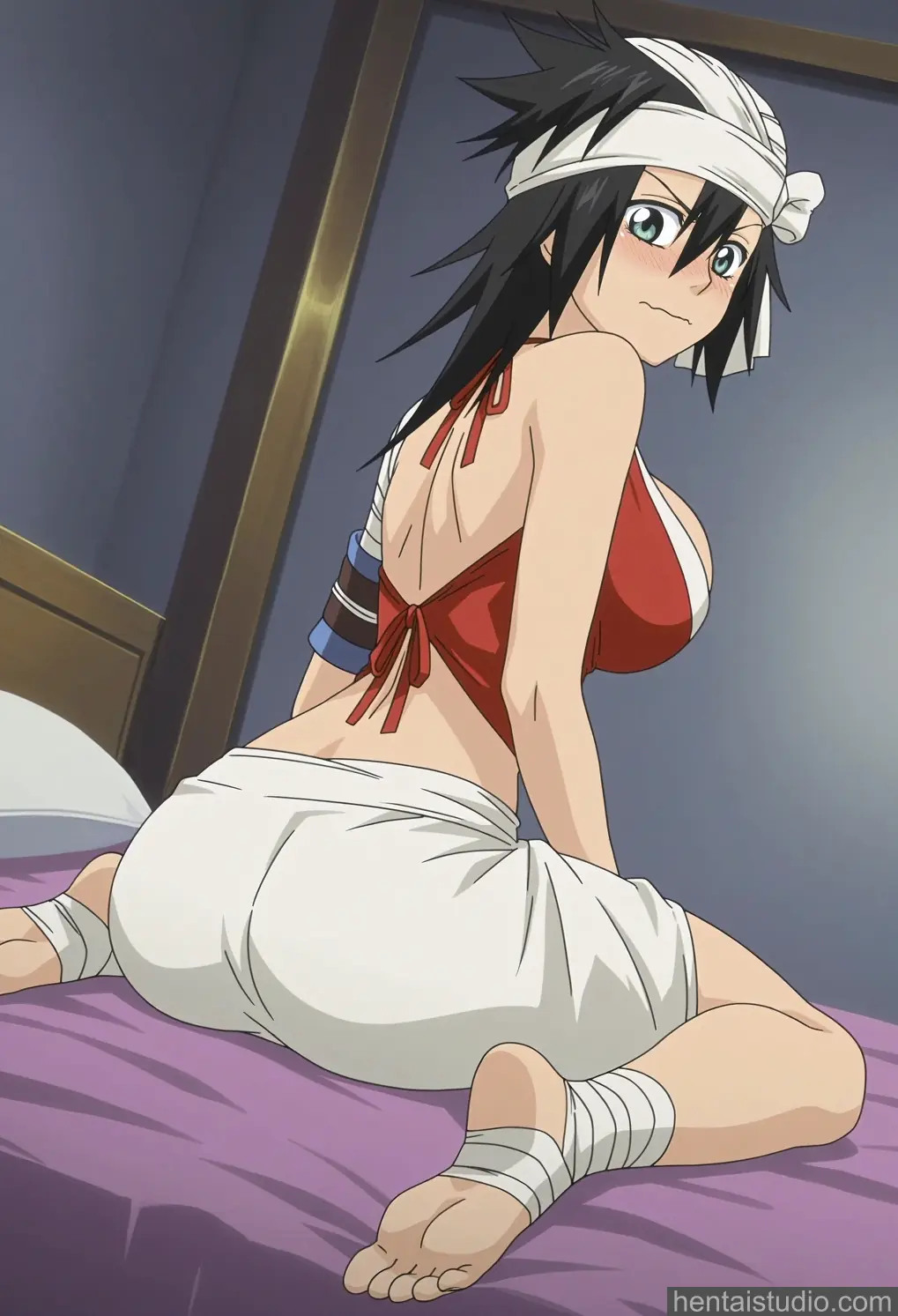 Kuukaku Shiba from Bleach hentai art 21 of 131