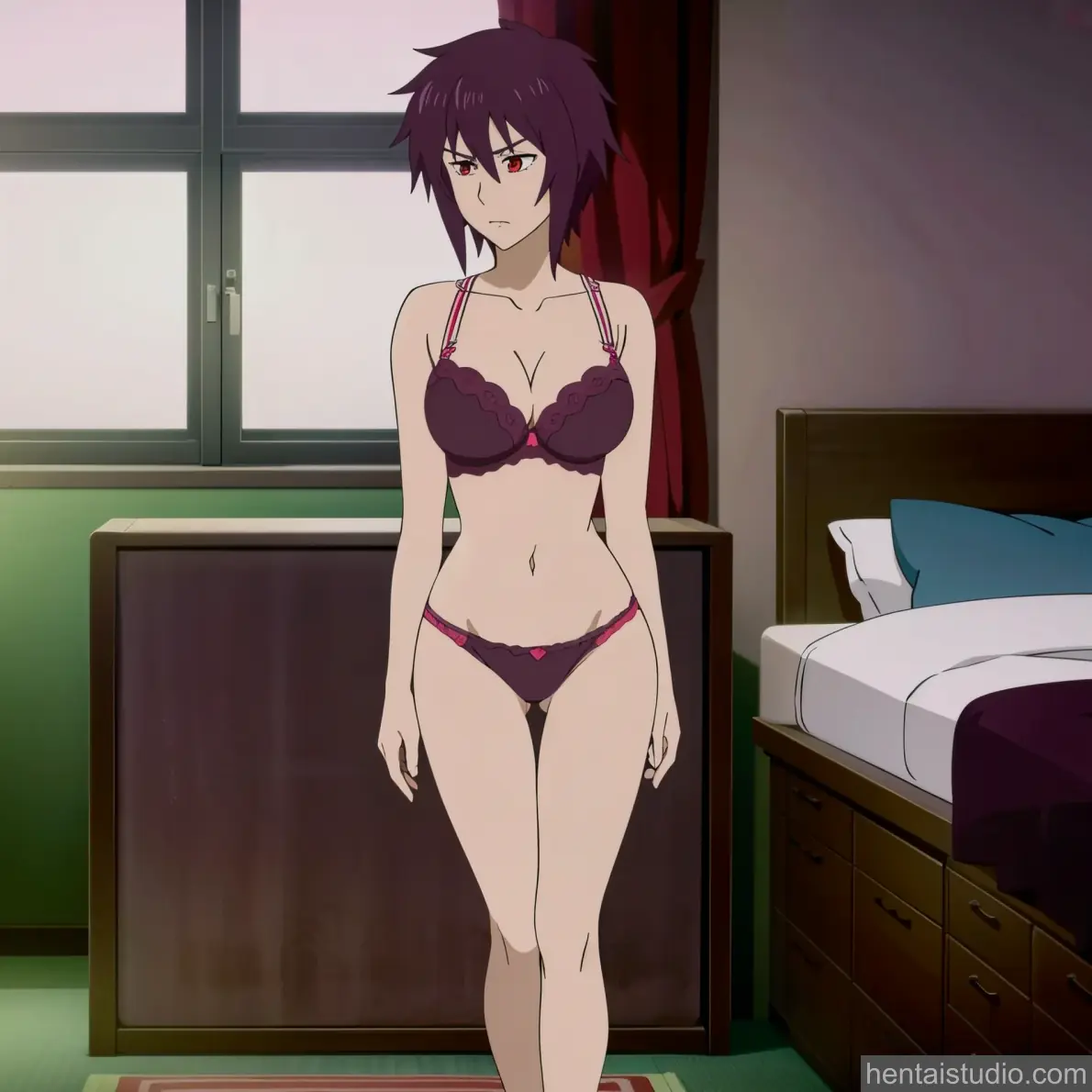 Liebert | Majin Bone – hentai anime character, Liebert, Majin Bone, Dark Panther, Hot Pants, Stockings, Cumshot, Big Tits, Creampie