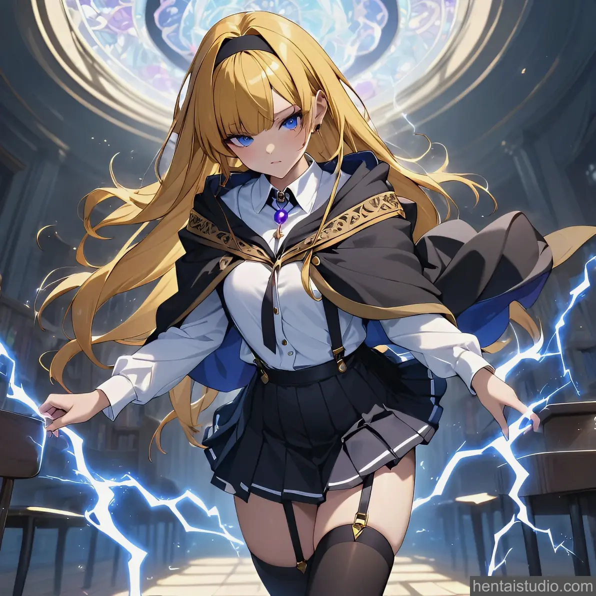 Lihanna Owenzaus from Wistoria: Wand And Sword hentai art 1 of 9