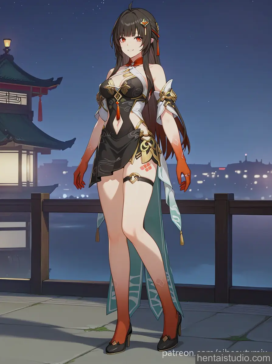 Lingsha from Honkai: Star Rail hentai art 1 of 20